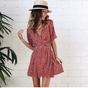 Faithfull The Brand Luna wrap dress